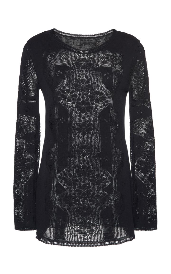 Alberta Ferretti Jacquard Cotton Mini Dress
