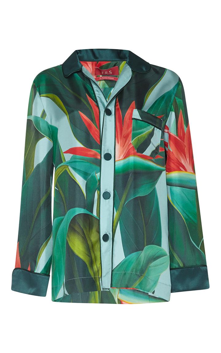 For Restless Sleepers Nemesi Long Sleeve Silk Shirt
