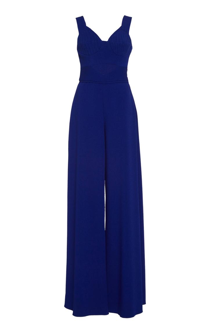 Sandra Mansour Avion Wide-leg Crepe Jumpsuit