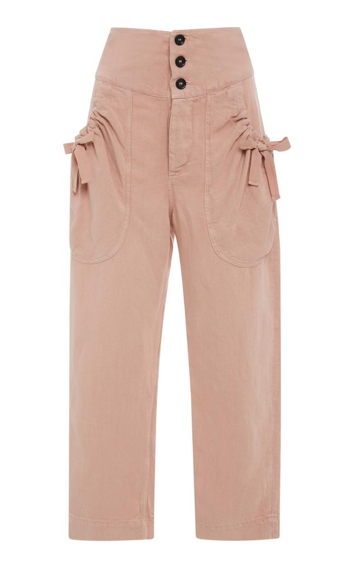 Isabel Marant Toile Weaver Pocket Straight-leg Trouser