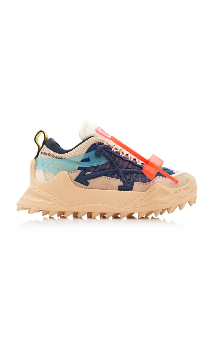 Off-white C/o Virgil Abloh Mesh, Suede And Rubber Sneakers Size: 35