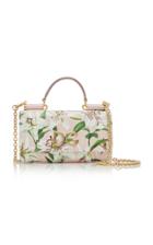 Dolce & Gabbana Floral-print Textured-leather Bag