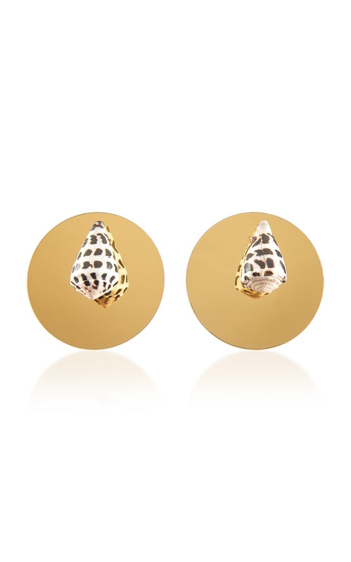 Rebecca De Ravenel Sirena Gold Earrings
