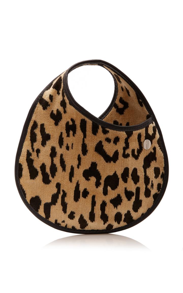 Hayward Tear Drop Mini Leopard Brocade Bag