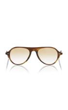 Oliver Peoples Emet Aviator-style Acetate Sunglasses