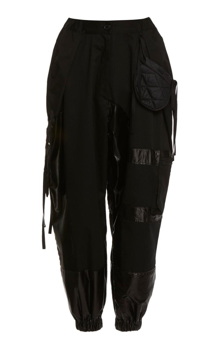 Moda Operandi Preen By Thornton Bregazzi Yuika Quilted Satin Jogger Trousers Size: S