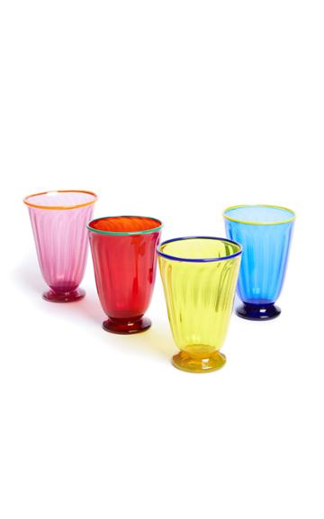 La Doublej Housewives Rainbow Glasses Set Of 4