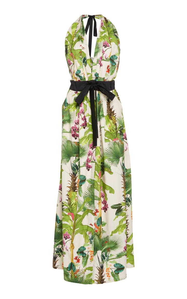 Johanna Ortiz Great Oasis Stretch-cotton Poplin Dress