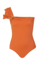 Moda Operandi Johanna Ortiz Off-shore One Shoulder Ruched Strap Swimsuit Size: Xs