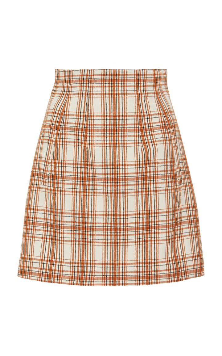 Veronica Beard Roman Plaid Mini Skirt