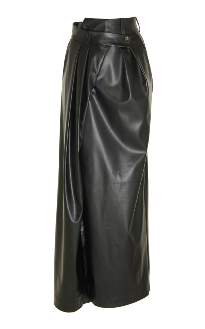 A.w.a.k.e. Pirt Wrap Leather Skirt