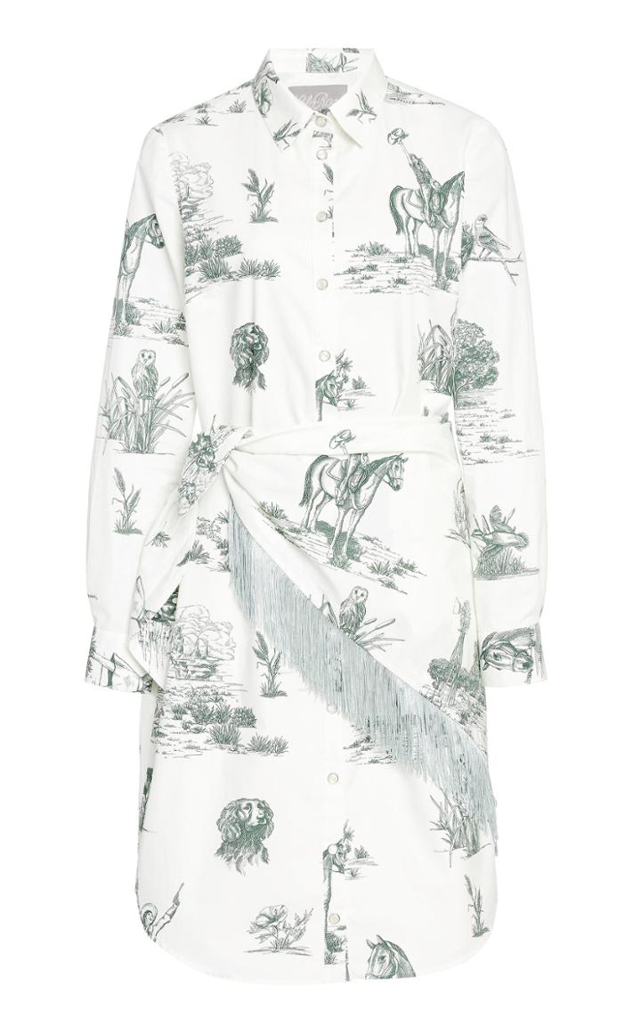 Lela Rose Handkerchief Cotton Shirt Dress