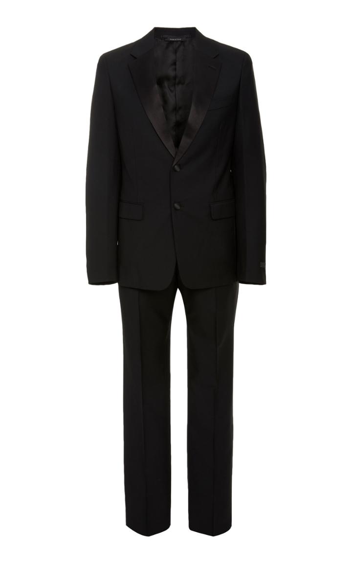 Prada Satin-trimmed Wool-blend Tuxedo