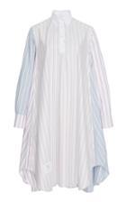 Thom Browne Striped Cotton Mini Shirt Dress