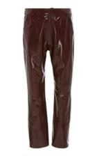Zeynep Aray Cropped Patent Leather Pants