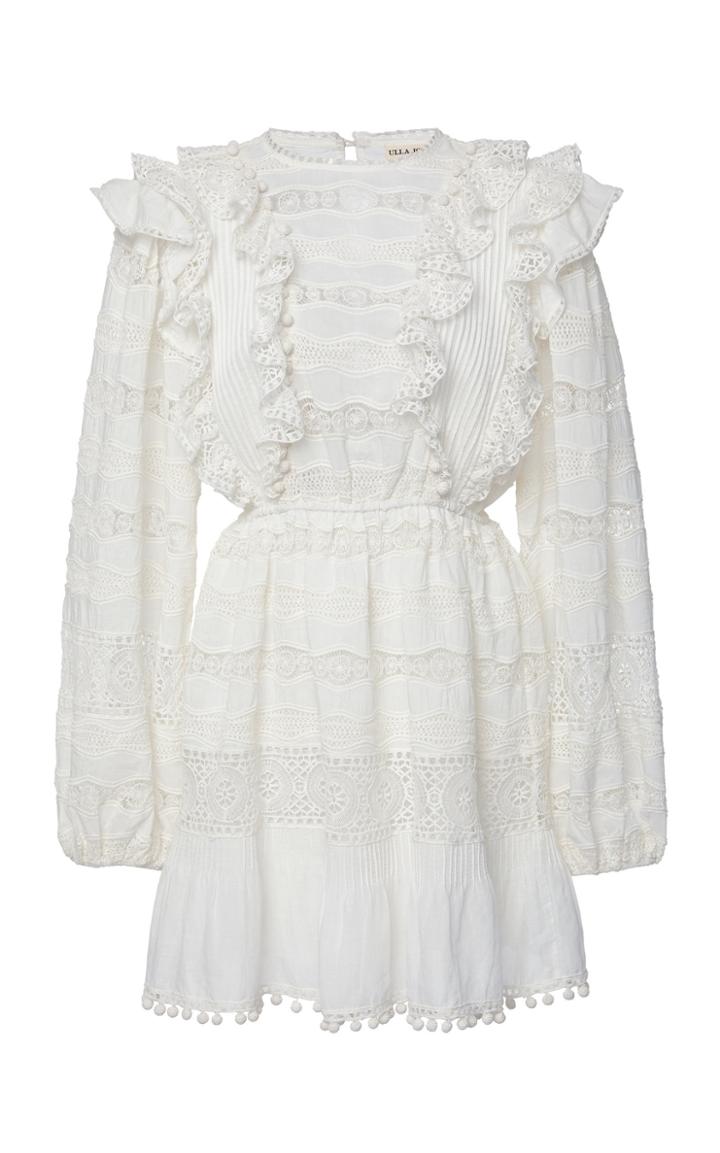 Ulla Johnson Jolie Ruffled Cotton-blend Mini Dress