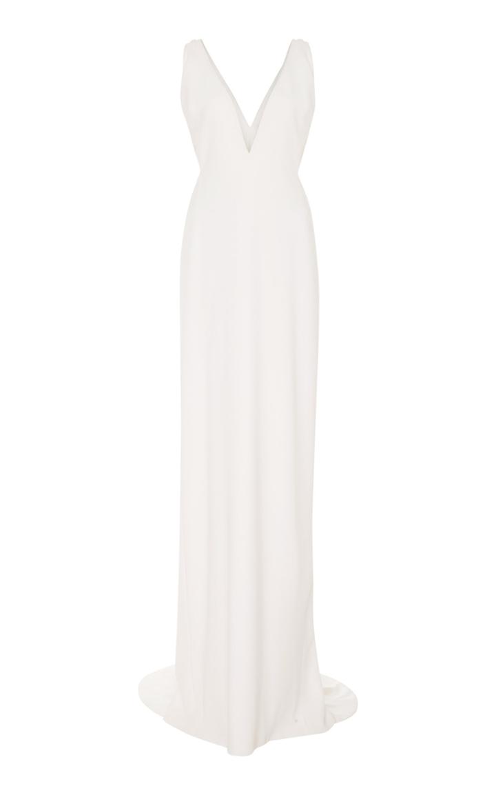 Brandon Maxwell Bridal M'o Exclusive: Deep V Open Back Gown