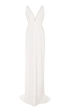 Brandon Maxwell Bridal M'o Exclusive: Deep V Open Back Gown