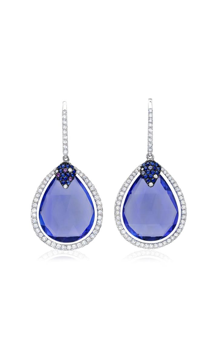 Moda Operandi Martin Katz One Of A Kind 18k White Gold And Tanzanite Earrings