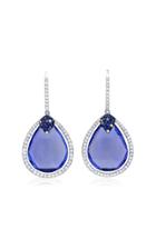 Moda Operandi Martin Katz One Of A Kind 18k White Gold And Tanzanite Earrings