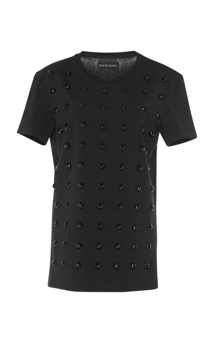 David Koma Studded T-shirt