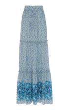 Luisa Beccaria Ruffle Maxi Skirt