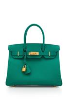 Herms Vintage By Heritage Auctions Hermes 30cm Menthe Epsom Leather Birkin