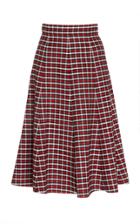 Moda Operandi Michael Kors Collection Checkered Wool Gabardine Skirt Size: 0