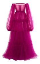 Moda Operandi Valentino Off-the-shoulder Sheer Gown Size: 38