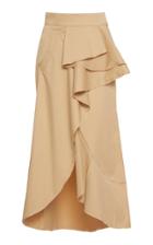 Johanna Ortiz Frou-frou Ruffled Cotton-blend Skirt