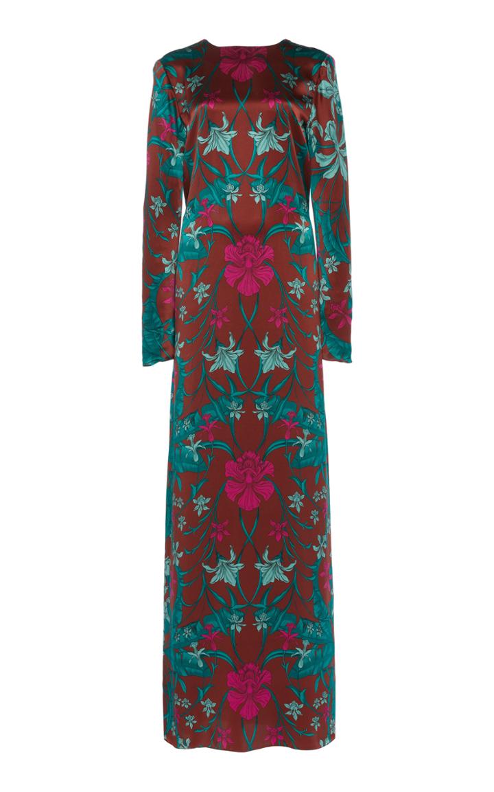 Moda Operandi Johanna Ortiz Roman Composition Printed Silk Maxi Dress Size: 2