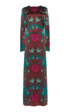 Moda Operandi Johanna Ortiz Roman Composition Printed Silk Maxi Dress Size: 2