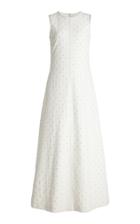 Moda Operandi Huishan Zhang Lavinia Faux Pearl-embellished Crepe Maxi Dress