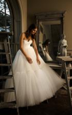 Isabelle Armstrong Liane Strapless Tulle Ruffle Ball Gown