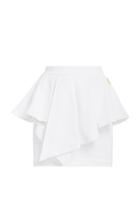 Alexandre Vauthier Ruffled Cotton Mini Skirt