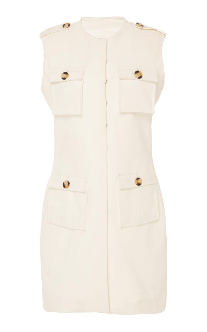 Andres Otalora Nieves Belted Cotton Mini Dress
