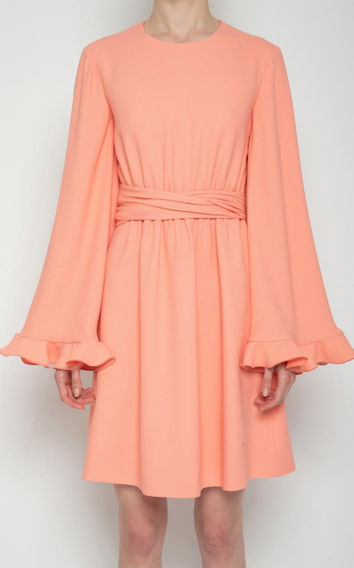 Moda Operandi Giambattista Valli Belted Ruffle Sleeve Mini Dress