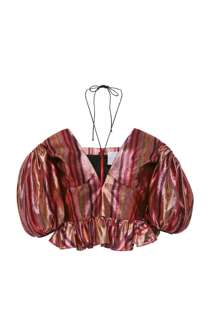 Markarian Aten Metallic Stripe Top