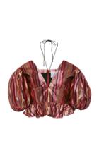 Markarian Aten Metallic Stripe Top
