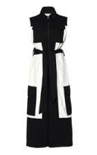 Ami Belted Wool Cropped Jumpsuit