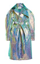 Moda Operandi A.w.a.k.e. Mode Oversized Metallic Trench Coat