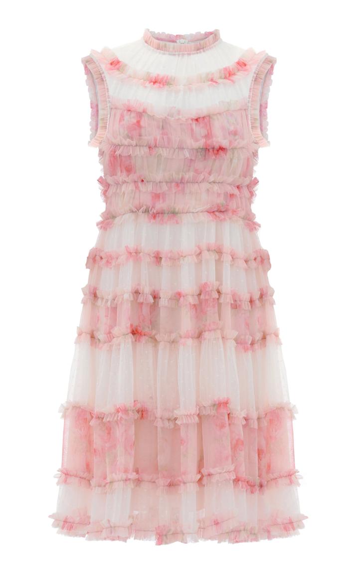 Moda Operandi Needle & Thread Memory Rose Sleevless Tulle Dress Size: 4