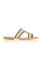 Carrie Forbes Moha Two-tone Raffia Sandals