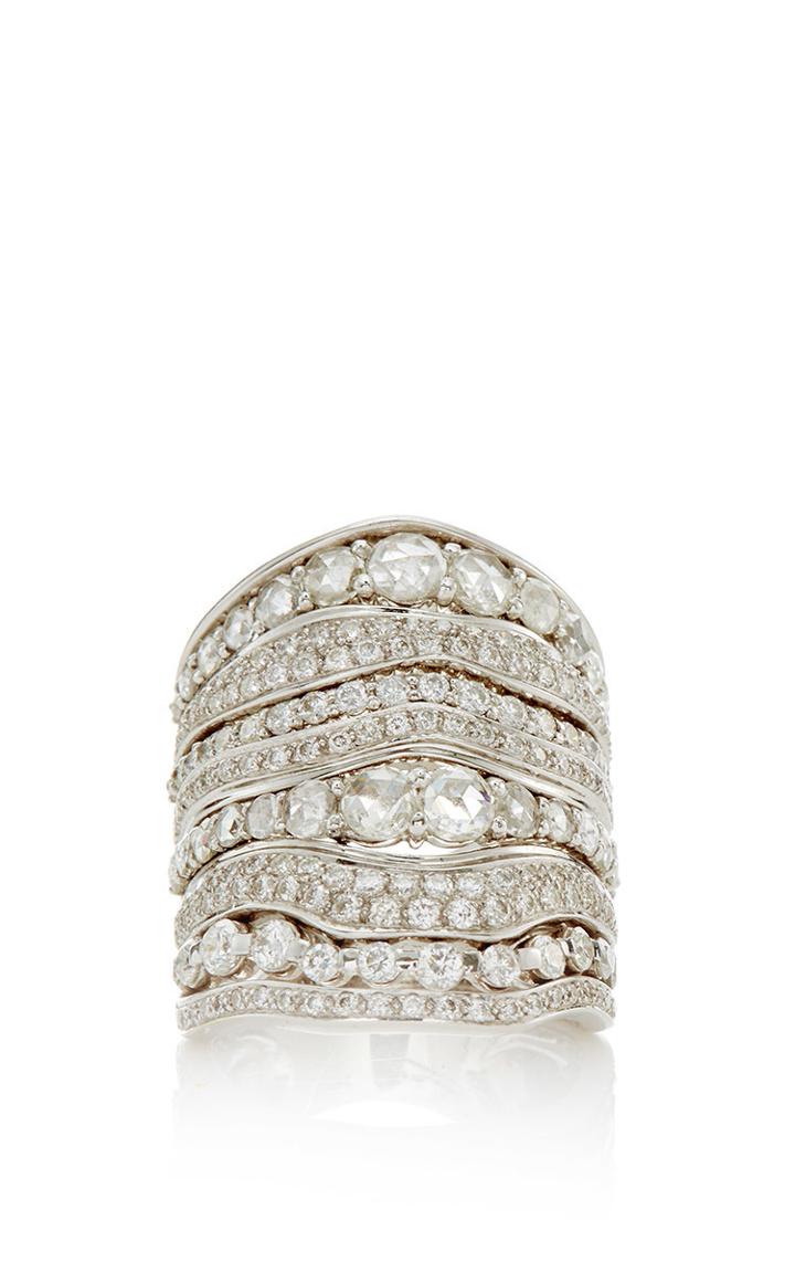 Gioia Rosecut/brilliant Cuts Diamond Stacked Ring