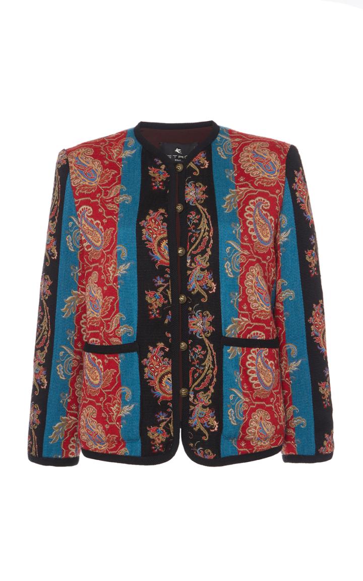 Moda Operandi Etro Color-block Wool-blend Jacket