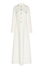 Giambattista Valli Button-embellished Crepe Maxi Dress