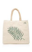 Rae Feather Caterpillar Palm Leaf Monogram Canvas Shoulder Bag