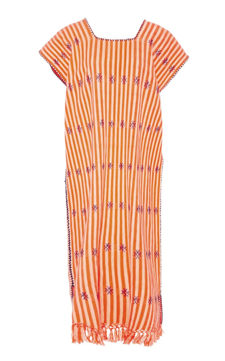 Pippa Holt No. 34 Embroidered Fringe Midi Caftan