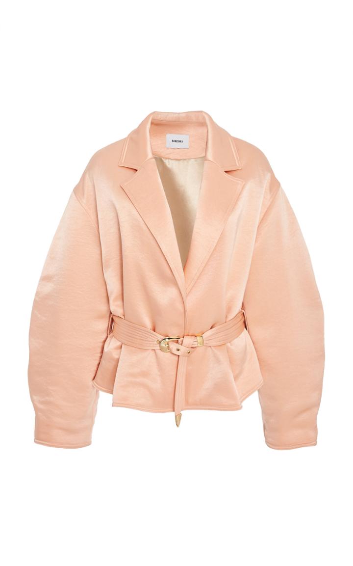 Nanushka Mantra Knotted-belt Jacket