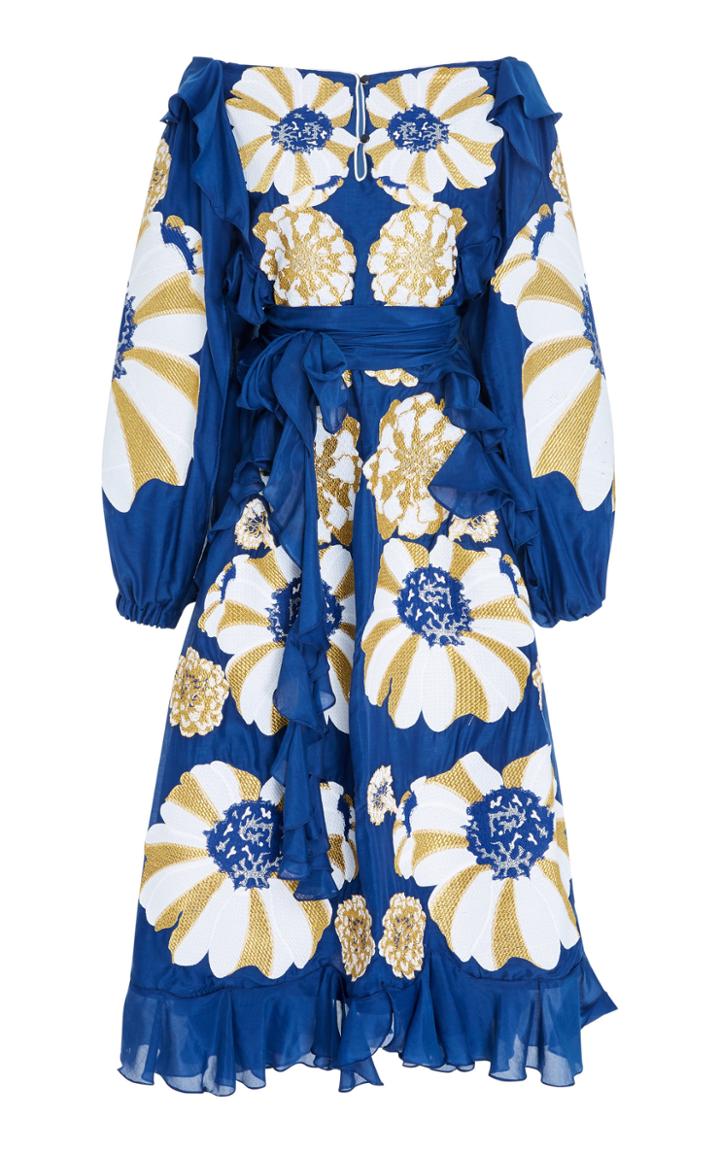 Yuliya Magdych Hypnoze Embroidered Cotton Dress